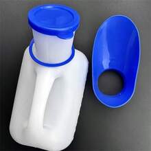 Portable Foldable Emergency Toilet For Car, ABS Material, Unisex, For Outdoor Camping, Traffic Jams, Long-Distance Travel, Fishing, Convenient Mobile Toilet - Blue and White - View 5