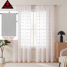 1 pièce ou 2 pièces, rideau transparent minimaliste à pois rose clair avec pompons COSENNATUR, rideau de cuisine, poche à tringle, facile à accrocher, léger et doux, tissu en polyester, utilisation toute saison, lavable, plusieurs tailles et scènes applicables, convient pour la chambre, le salon, la cuisine, la salle à manger, la salle de bain, le bureau, la terrasse extérieure, la chambre de princesse, la décoration de la maison pour la saison des mariages - Rose pâle - Voir 14