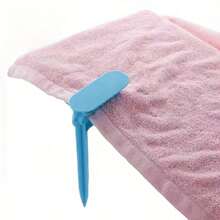 4pcs Outdoor Beach Towel Clips - Securely Hold Towels And Sheets, For Camping And Beach Trips - Multicolor - View 9