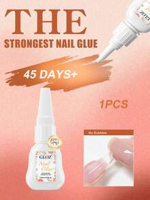GLOZ 15ML 1pc/2pcs/3pcs/4pcs/5pcs/6pcs Nail Glue, Super Strong Fast Drying Long Lasting, Easy To Apply, Suitable For Acrylic Nails And Nail Tips, Quick Nail Repair, Nail Care And Strengthening, No UV Light Required - 15ml - View 2