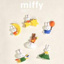 Miffy Refrigerator Magnet Blind Box, Cute Cartoon Style, Miffy Rabbit Character Design, PVC Collectible Magnetic Mini Figurine, Fridge Door And Magnetic Surface Decoration, Birthday, Christmas, Holiday And Miffy Fan Gift Choice - Multicolor - View 1
