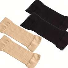 1 Paar schlanke Armstulpen - Sauna-Schweißbänder für verbesserte Trainingsergebnisse, leichte langärmelige Armstulpen, Ellbogenstulpen für Training, Fitness, Sport, Yoga Zubehör, Sportzubehör, Fitnesszubehör - Verschiedenfarbig - Übersicht 5