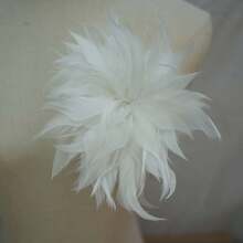 25cm 手工多層羽毛時尚3D胸針髮夾，適用於女裝、帽子、節日裝飾 - 款式B - 查看 16