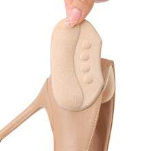 2 Pairs Curved Anti-Friction Heel Pads, Shoe Size Reducer, High Heel Non-Slip Anti-Slip Heel Cushions - Multicolor - View 7