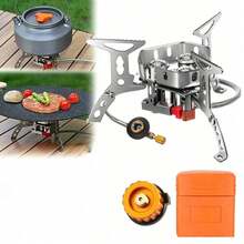 50cm Faltbarer Campingkocher Mit Getrennter Struktur, Tragbarer Outdoor-Kocher Zum Wandern & Picknick – Kompakte Einzelstruktur Zur Einfachen Aufbewahrung, Ideal Für Familien-Camp-Mahlzeiten, Gruppen-Grillen & Kochen Mit Mehreren Töpfen Im Freien - A - Übersicht 4