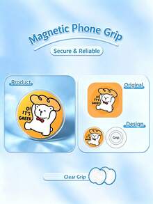 Custom Acrylic Phone Airbag Stand, DIY Photo Customized Back Sticker, Pet Star Cartoon Peripheral Customized Phone Support Bracket, 360° Rotating Telescopic Support Bracket, Fan Support Gift Couple Pet Customized - Multicolor - View 7