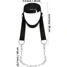 1 Set Heavy Duty Neck Harness Neck Exerciser, Adjustable Head Strap With Nylon Rope And Carabiner - Suitable For Gym, MMA, Weightlifting, Fitness - Neck Strength Training Equipment, MMA Workout Gear, Sturdy Construction - Multicolor - View 8