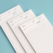 50 Sheets Simple Mini Long Size Pocket Notebook, Portable Student Notepad For School Office Daily Note Taking Journal Memo Planner Stationery Supplies - one-size - View 9