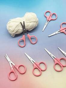 Mini Sharp Tailor Scissors - Round Head Small Hand Scissors, Round Head Provides Protection, Portable Travel Scissors, Exquisite Craftsmanship, High-Quality Design, Suitable For Sewing, DIY, Embroidery, Crochet And Various Craft Projects - Multicolor - View 7