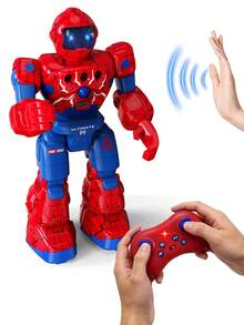 1 buah Mainan Robot Laba-laba Kendali Jarak Jauh untuk Anak Laki-laki, Mainan Robot Anak, Kendali Jarak Jauh yang Dapat Diprogram dengan Sensor Gerakan, Mainan Robot Edukatif Interaktif, Demonstrasi Otomatis, Menari dan Bernyanyi, Robot Pintar Isi Ulang, Bermain di Dalam Ruangan, Cocok untuk Anak Laki-laki dan Perempuan Usia 3-4-5-6-7-8-9-10-11-12 Tahun, Hadiah Ulang Tahun/Hadiah Natal - MultiWarna - View 7