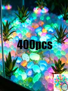 1pc Glow-In-The-Dark Colorful Rock Decor, Mixed Colors, Suitable For Aquarium, Fish Tank, Sidewalk, Garden Path, Patio, Lawn, Yard Decoration, Colorful Pebble Decor - Multiple Styles - View 10
