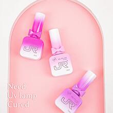 JR 9件組 15ml 釉面彩色 UV 凝膠指甲油套組 LED 浸泡式卸除 家用 DIY 3D 凝膠美甲 女孩禮物 - 彩色 - 查看 4