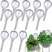 10pcs Indoor Garden Plant Automatic Watering Device, Glass-Like Transparent Round Ball Waterer - Random - View 3