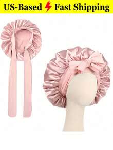 This Silky Stretch Satin Sleep Cap For Men Adopts Wide Elastic Band For Snug Comfy Fit. It Effectively Protects Hair While Sleeping And Works As A Practical Accessory For Daily Hair Styling And Care. - Multicolor - View 10