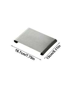 1pc Ins Style Stainless Steel Plate, Premium Cafe Bread Plate, Exquisite Afternoon Tea Dessert Plate, Afternoon Tea Platter - Multicolor - View 12