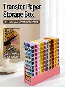 New Nail Art/10-Slot Mini Portable Transfer Paper Storage Box/Organizer Tool Case - Single Piece - View 4