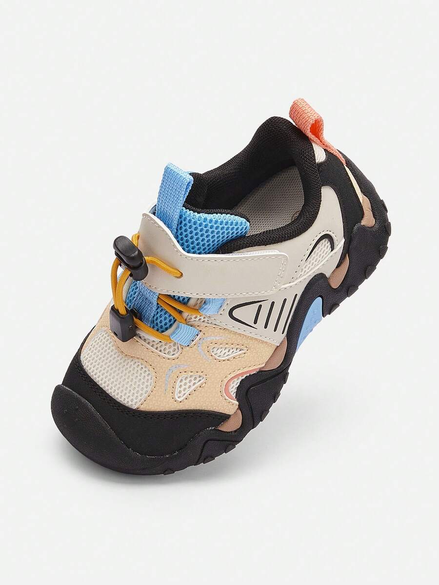 Balabala Baby's First Walking Shoes, Multi-Terrain Functional Sports Shoes, Breathable Soft Sole, Unisex For Boys And Girls - Coffee White Tone - View 1