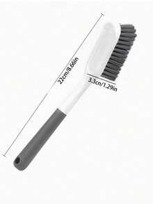 Long Handle Cleaning Brush + Hook, Stiff Bristle Brush, Suitable For Washing Clothes And Shoes, Multi-Function Gap Cleaning Brush, Home Helper - A - View 6