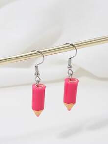 1 Pair Cute Pencil Pendant Earrings With Graduation Season Elements - Pencil Earrings - View 9