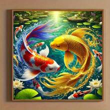 1pc - DIY Handmade 5D Diamond Painting Kit, Suitable For Adults And Beginners, Craft Supplies, Applicable For Living Room, Bedroom, Office, Wall Decor Art. - round diamond - View 4