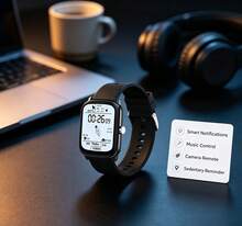 NcmRyu 1.83 Inch HD Display Waterproof Smart Watch, Outdoor Sports, Bluetooth Calling, Multiple Sports Modes, Sedentary Reminder And Other Functions, Suitable As Gift For Friends And Couples, Compatible With Android And IOS - View 4