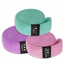 1 Set Unisex Fitness Yoga Resistance Bands Hip Circle Thigh Circle Squat Band Home Gym Equipment - Multicolor - View 1