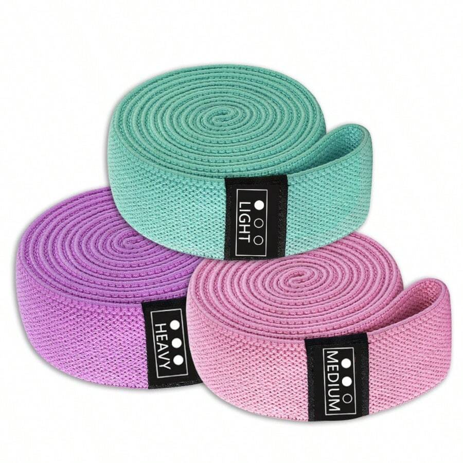 1 Set Unisex Fitness Yoga Resistance Bands Hip Circle Thigh Circle Squat Band Home Gym Equipment - Multicolor - View 1