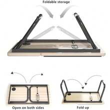 Folding Laptop Table Stand Bed Tray Sofa Lap Portable Computer Desk Breakfast - View 3