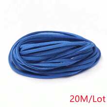 WGRXIRANYKM 5/10/20M Korean Velvet Leather Cord Double-Sided Velvet DIY Handmade Jewelry Accessories Woven Bracelet Necklace Rope - Korean Wool Yarn - View 17