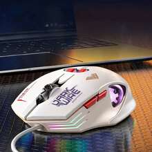 AULA 機械觸感有線鍵盤與滑鼠 RGB 背光 61 鍵迷你遊戲鍵盤,相容於桌上型電腦、筆記型電腦、Mac - 查看 9