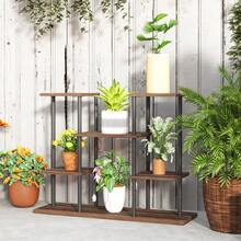 Four-Tier Wooden Shelf Plant Stand - T0001-01-2907 - View 11