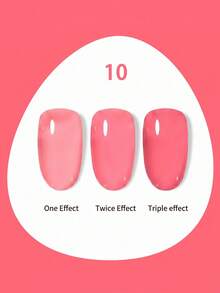 Hassleless 1pc 0.5oz (15ml) Translucent Nude Pink Gel Nail Polish - Use LED Nail Gel, Create Long-Lasting Nails In Minutes, Suitable For All Seasons - Multicolor - View 10