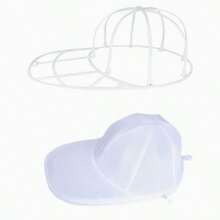 1/2pcs (White Cleaning Cloth + Holder) Hat Washing Bag, Anti-Deformation Hat Protector Bag, Washing Machine Hat Washing Tool, Baseball Cap/Baseball Cap Washing Rack, Suitable For Cleaning Various Hats - Multicolor - View 10