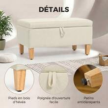 Banc de rangement extérieur - B - Voir 4