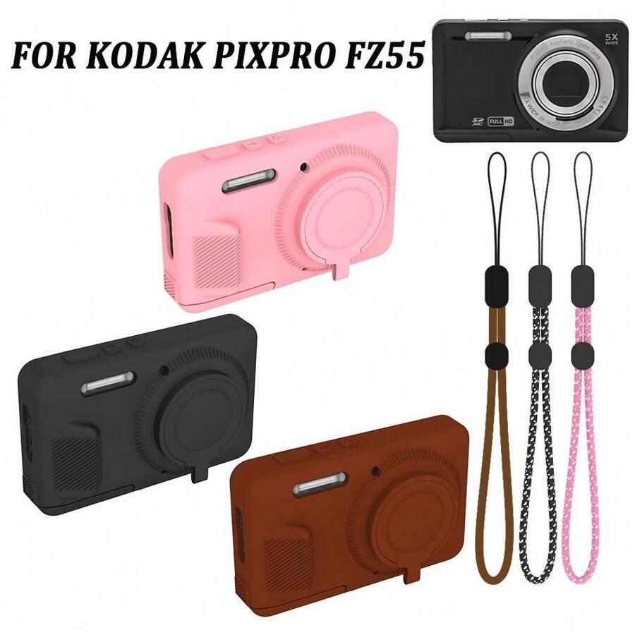 PIXPRO FZ55 矽膠相機保護殼 防刮防震機身保護套 附掛繩 皮殼 - 查看 1