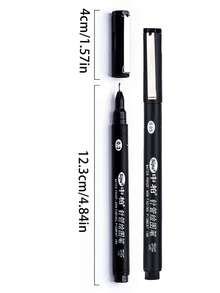 sipa Middle East Style Black Outline Neutral Pens 8pcs/10pcs - Black Pen Barrel - View 2