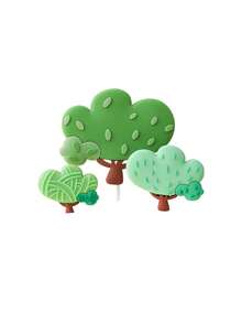 1pc Neutral Baby Jungle Animal Soft Decor, For Dessert Table Decoration, Forest Style Cake Topper, Suitable For Baby Shower And Birthday Party - Multicolor - View 11