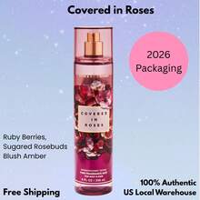 Bruma de fragancia de Bath & Body Works - Paquete de 1 (Tamaño completo - 8 OZ) - Cubierto de rosas - Ver 3