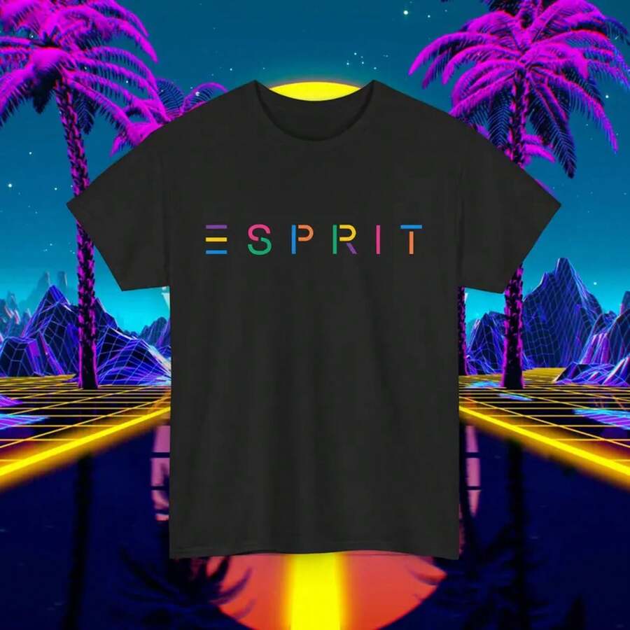 NEU Individuelles Vintage 1980er Design T-Shirt, Unisex für Männer und Frauen Retro Shirt Tee - Schwarz - Übersicht 1