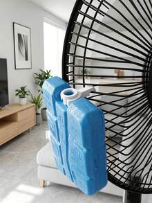 10pcs Ice Pack Fixing Clips, Fan Ice Box Clips, Ice Pack Holder, 5/3/1pc, Easy Operation, Space-Saving, Suitable For Bedroom, Living Room, Kitchen And Outdoor, Summer Essential, Fan Cooling Accessory, Universal Fan Accessory For Summer, Wedding Season Graduation Season Back To School Season Gift - Multicolor - View 2