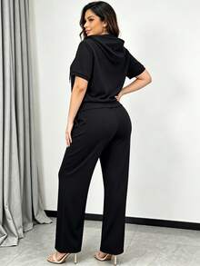 Women Two-Piece Outfits - Black - View 2