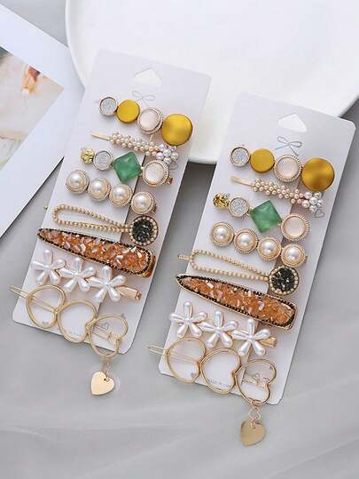 8er Set Damen Haarspangen, süßer Stil Haaraccessoires, tägliche Haarspangen für Frauen
