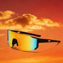 1pc Unisex One-Piece Fashion Outdoor Eyeglasses, Suitable For Daily Wear, Driving, Cycling, Hiking, Beach Surfing - Goggles - Multi-colored - View 6