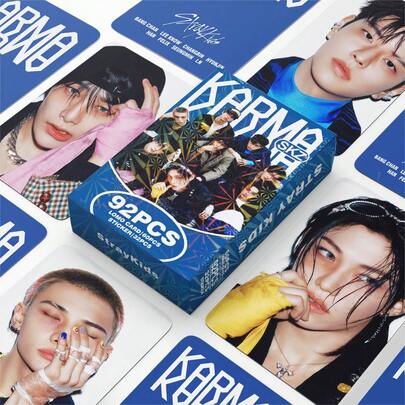 92pcs/Box STRAYKID S (60 LOMO Cards + 32 Stickers) High Definition LOMO Star Cards And "5-Star" Album Collectibles K-POP Fan Merchandise, SKZ Limited Edition Fan Support Gift, Collectible Photo Cards, Stickers, Holiday Gift