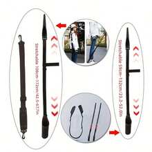 68 Inch Extended Fishing Rod Protective Bag - Fishing Rod Strap - Adjustable, Portable, Durable Fishing Rod Holder - Black - View 7