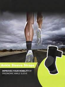 Multifunctional Ankle Brace With Wrap Straps For Anti-Twist Protection Seamless Lace Up Ankles Sock For Unisex Elastic Compression Sleeve Tailored For Tennis And Outdoor Adventures Sports Protective Gear Ankle Protection Sports Outdoor Products - Multicolor - View 10