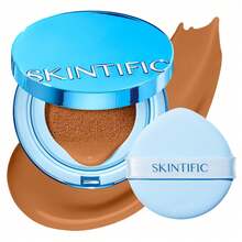 SKINTIFIC Velvet Matte Cushion Foundation Blue, Full Coverage, 12H Oil Control, Ideal For Oily & Combination Skin, Waterproof, Long-Lasting, Lightweight, Hydrating, Transfer-Proof | 07N Soft Caramel - 07N Soft Caramel - View 12