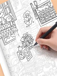 Stress Relief Doodle Book, Featuring Exquisite Doodle Patterns For You To Trace And Color, Designed To Provide A Creative Outlet For You, Whether You Are An Art Enthusiast Or Someone Looking For Ways To Relieve Stress - A - View 4
