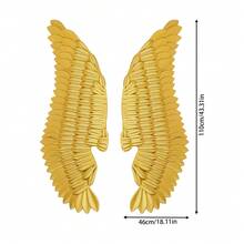 YUNRUX Home Wall Decorations, Wing-Shaped Wall Decor, 2PCS Wall Decorations - 2pcs - 查看 2