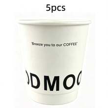 50/40/30/25/20/10/5pcs[330ml]White Odmood Double Wall Coffee Paper Cups, Suitable For Home Gatherings, Business Reception, Halloween Party - Multicolor - View 8